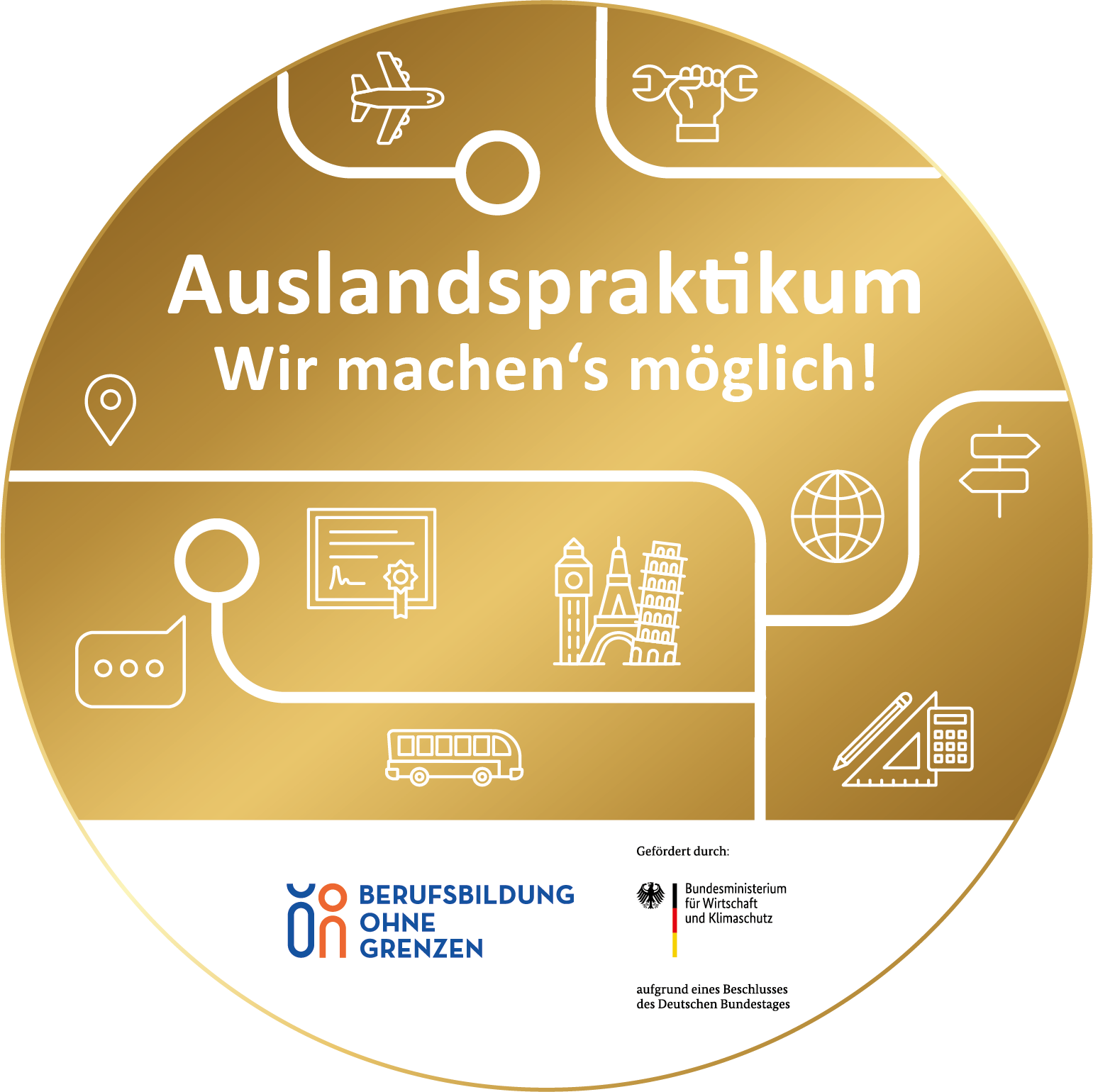 DIHK BOG Unternehmensplakette Gold OhneJahr 300dpi